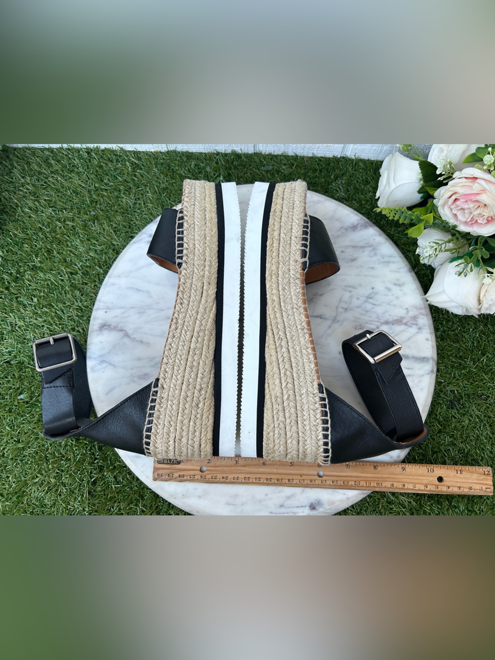 SEE BY CHLOE Glyn leather platform Espadrille Sandals $325 size 39 new - Picture 13 of 16